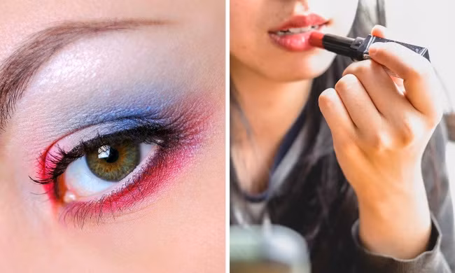 Đôi khi, bạn cũng có thể áp dụng màu mắt cho đôi môi để tiết kiệm thời gian trang điểm. Ảnh: BS.