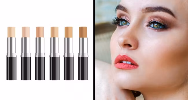 Sử dụng kem che khuyết điểm thay vì kem lót sẽ giúp lớp trang điểm của bạn lâu trôi hơn và làm cho da có màu sáng hơn.