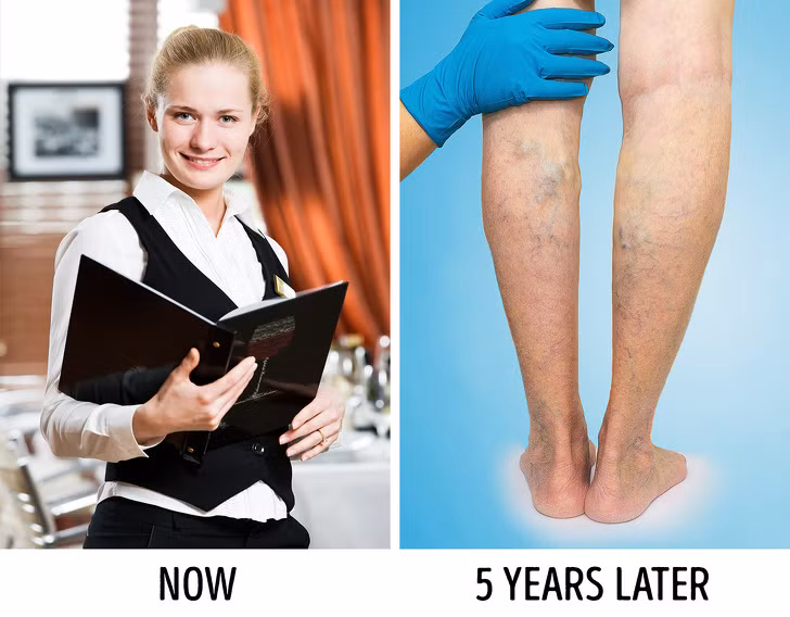 Đứng làm việc quá lâu: Chúng ta đều nghe nói rằng ngồi quá nhiều là có hại. Tuy nhiên, việc đứng quá lâu cũng có thể gây ra đau cột sống mãn tính và độ cong nghiêm trọng.