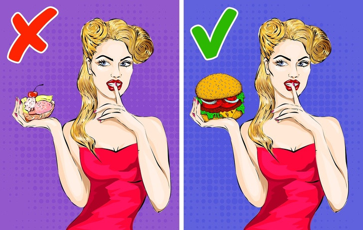 Trong lần gặp gỡ đầu tiên, nam giới cũng thường để ý tới cách ăn uống của phụ nữ. Với cánh đàn ông, họ đánh giá những phụ nữ chỉ thích ăn rau là người dễ ngại ngùng, không tự tin. Còn đối với một cô nàng sẵn sàng gọi cả tảng bít-tết rồi ăn hết thì đó là người tự tin và thoải mái. Ảnh: BS.