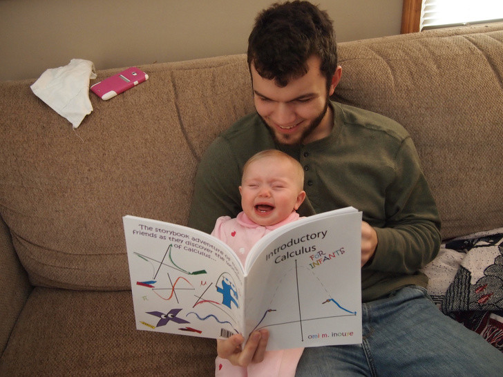 "Con không thích đọc sách sao bố cứ ép".