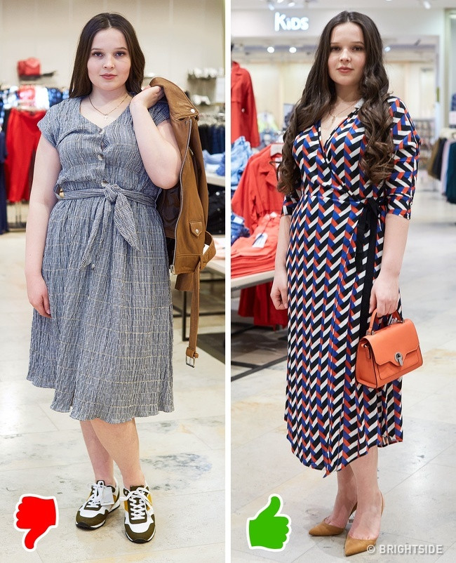 Khi mặc quần áo, bạn nên chú ý nhiều đến chất lượng vải của quần áo: chọn vải mỏng, bó vào người chỉ làm nổi bật các khuyết điểm của cơ thể.