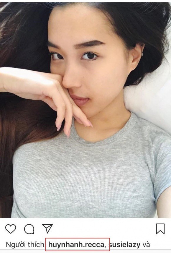 Cô gái bị nghi ngờ là bạn gái mới của Huỳnh Anh có gương mặt và thân hình gợi cảm.