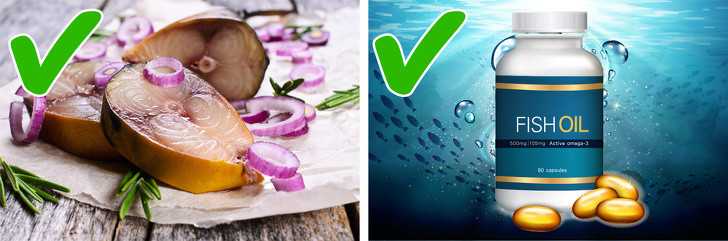 Bổ sung Omega-3: Axit béo Omega-3 có tác động đáng kể đến mật độ khoáng xương, thúc đẩy sản xuất các tế bào tạo xương. Thêm vào đó, các axit béo không bão hòa có thể giúp giảm đau khớp do loãng xương và viêm khớp dạng thấp. Các thực phẩm giàu omega-3 gồm cá béo như cá thu, hải sản, quả óc chó, hạt chia.... 