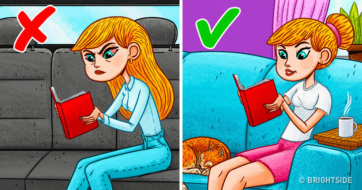 Tránh căng mắt: Cố gắng không đọc trong ánh sáng mờ, gây hại cho đôi mắt. Đọc trong bóng tối làm tăng căng cơ, dẫn đến tăng độ nhạy và ngứa mắt.