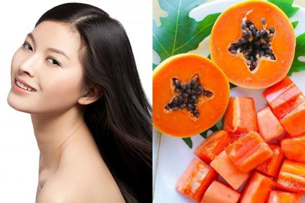 Dưỡng tóc óng mượt hiệu quả nhanh chóng từ mặt nạ đu đủ (Ảnh: Internet)