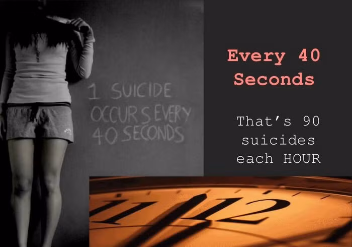 Theo ước tính, cứ mỗi 40 giây, trên thế giới sẽ có một ai đó quyết định kết thúc cuộc sống bằng việc tự tử.