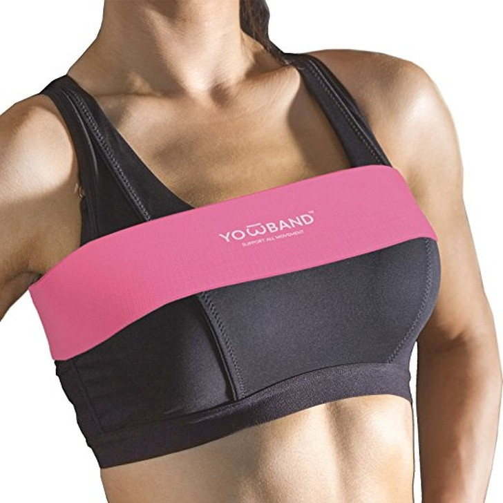 Chiếc đai hỗ trợ nâng ngực Yowband cố định vòng một cho chị em trong khi chạy bộ, tập luyện, tập thể dục và hoạt động khác.