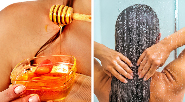 Giúp loại bỏ gàu: Nếu tóc có gàu hoặc da đầu khô, hãy massage da đầu bằng hỗn hợp 90% mật ong và 10% nước ấm vào tóc. Gội đầu sau 3 giờ ủ. Bạn sẽ nhận thấy kết quả trong một tuần.