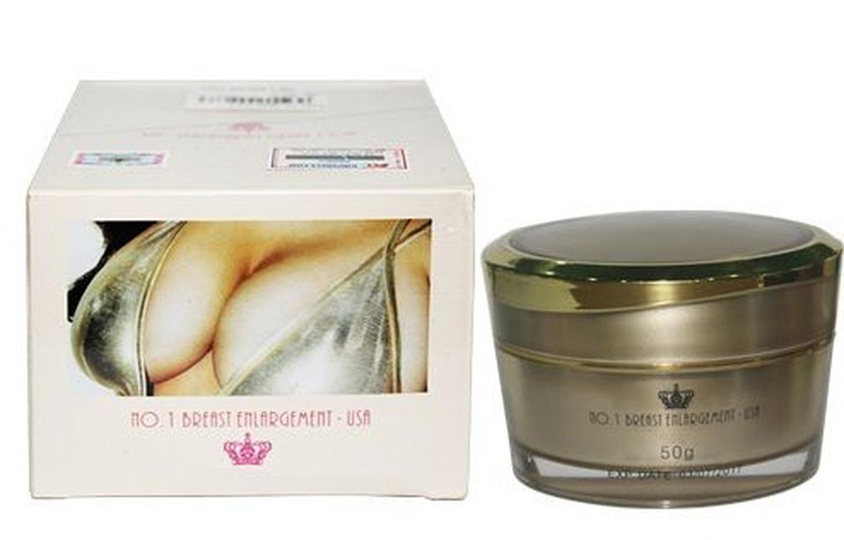 Cũng có cách sử dụng tương tự nhưng loại kem thoa “nở ngực” No.1 Breast Enlargement (xuất xứ Mỹ) lại được bán tới hơn 1 triệu đồng/hộp. Sản phẩm này cũng quảng cáo: “Được chiết xuất từ các loại thảo dược trong tự nhiên như rễ bồ công anh, đương quy… cùng các vitamin thiết yếu. Chỉ cần thoa kem, massage ngực 2 lần/ngày, sau 4 tuần sẽ có được bầu ngực như ý”.