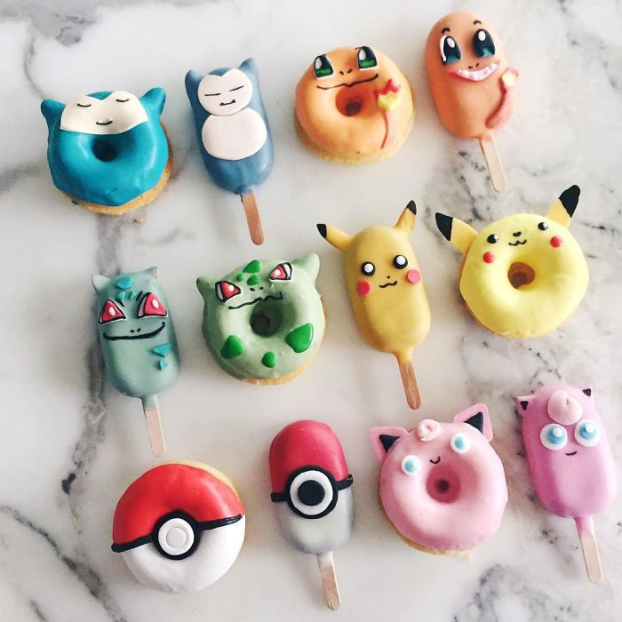 Những con pikachu cũng được tái hiện trên bánh que của Raymond. Ảnh: BP.