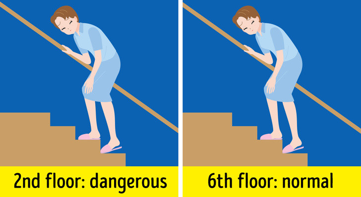 Khó thở và chóng mặt khi tập thể dục nhẹ nhàng: Nếu hoạt động thể chất nhẹ như leo lên tầng 2 gây chóng mặt và khó thở, bạn nên đi khám vì các triệu chứng này có thể biểu hiện bệnh hen suyễn hoặc bệnh tim.