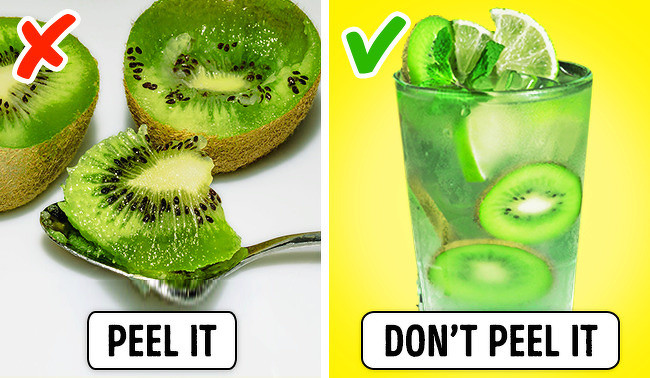 Chúng ta cũng nên ăn kiwi cả vỏ: Cơ thể có thể thu được nhiều hơn gấp 3 lần chất xơ và chất chống oxy hóa chỉ bằng cách ăn cả vỏ quả kiwi.