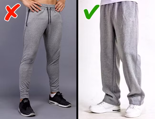 Quần áo thể thao có thể mặc thoải mái trong phòng tập thể dục. Tuy nhiên, đó là một ý tưởng tồi khi mặc chúng đi dạo quanh thành phố hoặc đi hẹn hò.