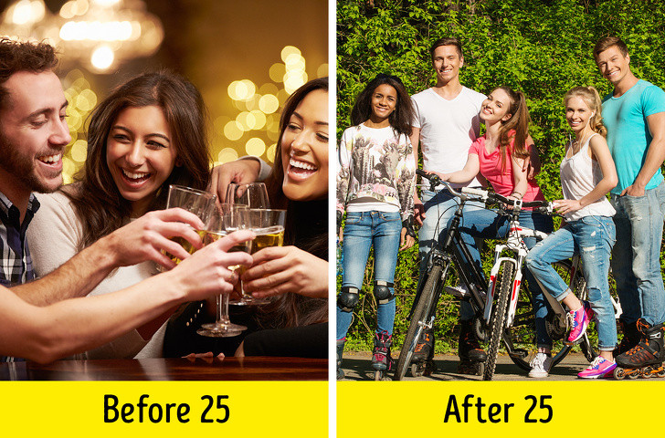 Hình thành thói quen tốt: Sau tuổi 25, bạn cần thiết lập những thói quen tốt cho sức khỏe và làn da như ngủ sớm, dậy sớm, ăn uống lành mạnh và thể dục thường xuyên.