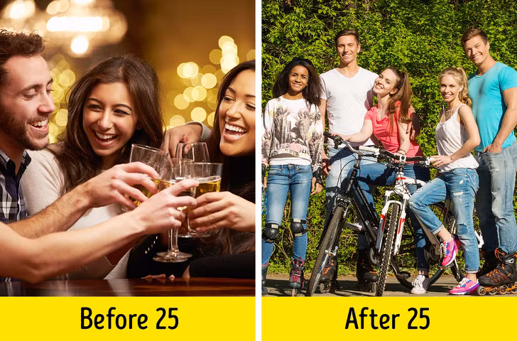 Hình thành thói quen tốt: Sau tuổi 25, bạn cần thiết lập những thói quen tốt cho sức khỏe và làn da như ngủ sớm, dậy sớm, ăn uống lành mạnh và thể dục thường xuyên.