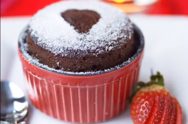 Bánh pudding socola ngọt ngào.