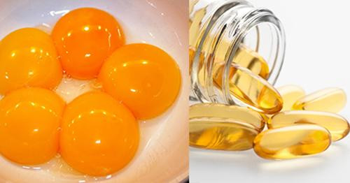 Chỉ cần lòng đỏ trứng và vitamin E.