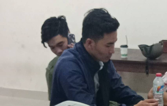 Võ Minh Thắng tại cơ quan công an.