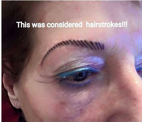 Bạn có muốn thử xăm lông mày kẻ sọc ngựa vằn?