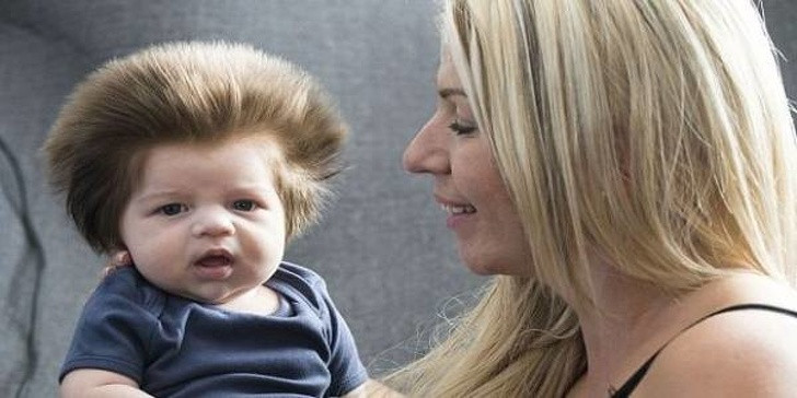 Cậu bé Junior Cox-Noon nổi tiếng khắp Vương quốc Anh bởi mái tóc xù "độc nhất vô nhị".