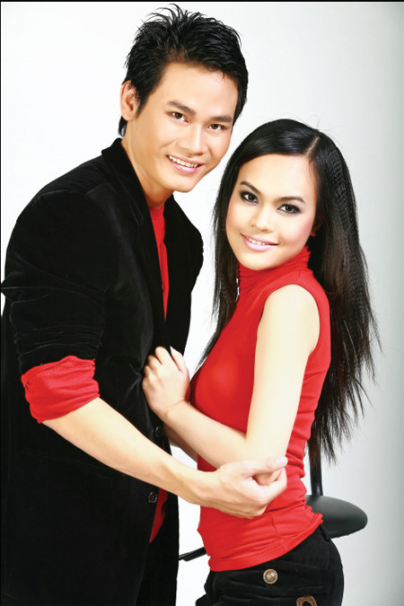 MC Hồng Phúc và Quỳnh Phượng.