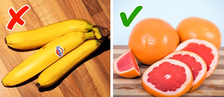 Trái cây là một trong những thực phẩm phổ biến nhất có thể được sử dụng thay cho kẹo. Các nghiên cứu cho thấy ăn trái cây không dẫn đến béo phì. Nếu tính lượng calo, bạn nên ăn bưởi thay vì chuối.