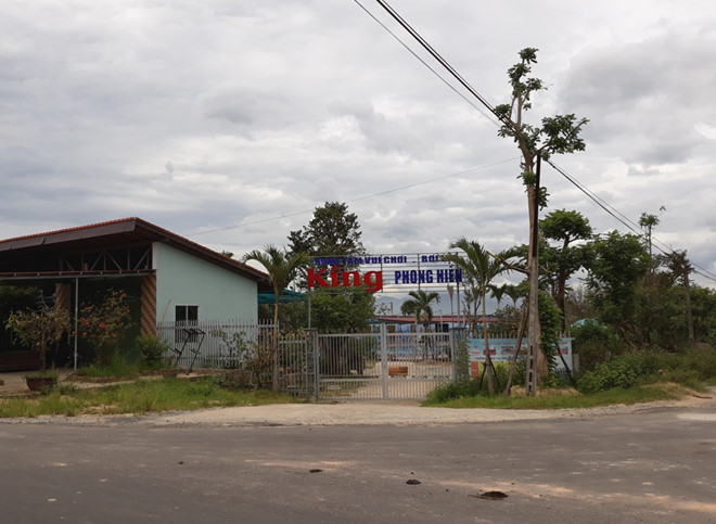 Nơi ảy ra vụ bé trai bị đuối nước. Ảnh: Điền Quang.