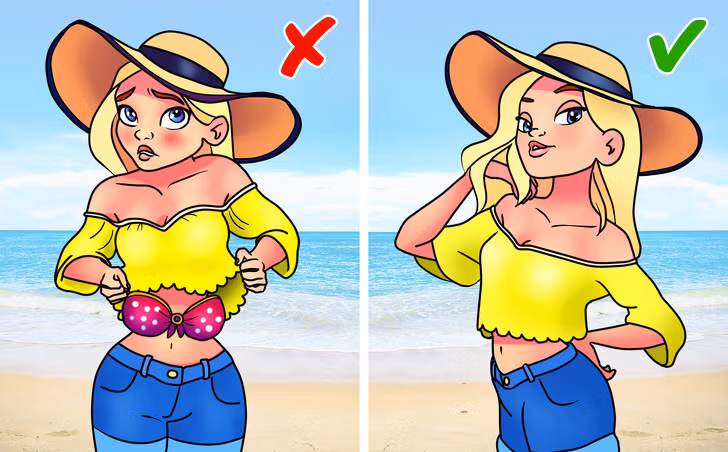 Giữ cho áo ngực bạn không tụt xuống bằng một loại keo đặc biệt. Loại keo này này sẽ cho phép áo ngực của bạn dính vào da.