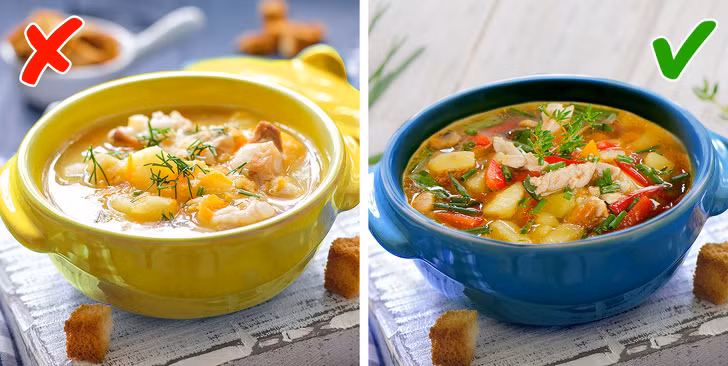 Chọn màu đĩa đựng thức ăn tương phản với thực phẩm có thể làm giảm sự thèm ăn của bạn.