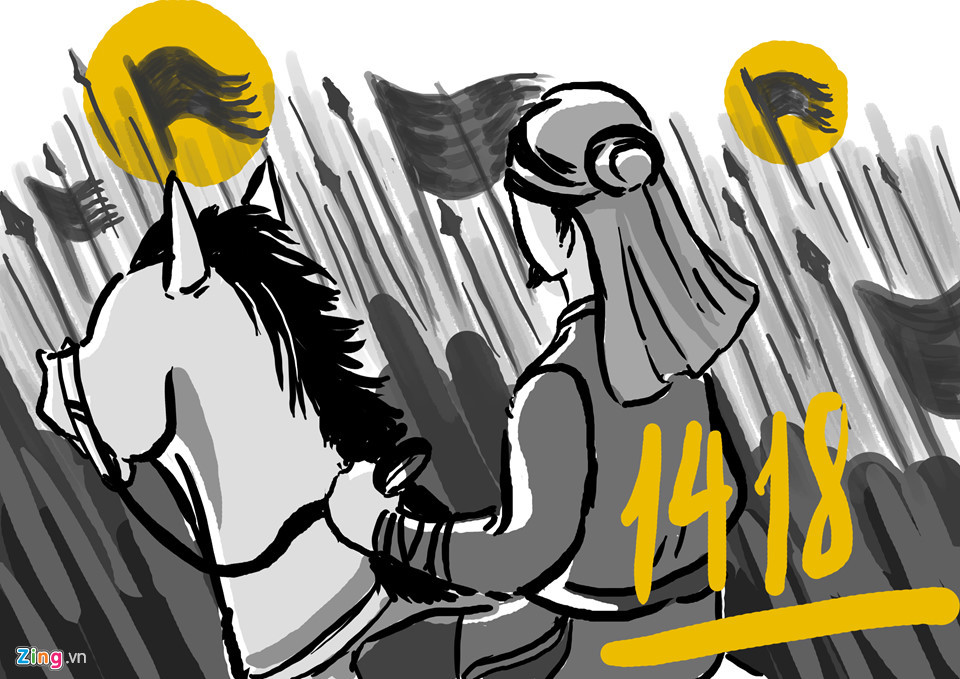 Mậu Tuất (1418): Sau khi hoàn thành xâm lược nước ta, giặc Minh “Nướng dân đen trên ngọn lửa hung tàn/Vùi con đỏ xuống hầm tai họa”. Căm thù đội quân cướp nước, năm Mậu Tuất (1418), Bình Định Vương Lê Lợi dựng cờ khởi nghĩa ở Lam Sơn, Thanh Hóa. Trải qua 10 năm “nếm mật nằm gai, há phải một hai sớm tối”, cuối cùng, Lê Thái Tổ hoàn thành sứ mệnh đánh đuổi ngoại xâm, giành lại độc lập cho dân tộc. Nhà Lê được thành lập, mở ra thời kỳ độc lập mới của lịch sử dân tộc.