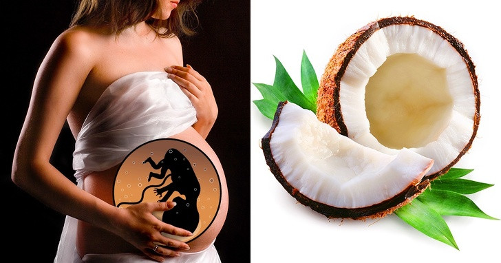 Nước dừa có thể cải thiện sức khoẻ của cả mẹ và bé trong thời kỳ mang thai. Ảnh: BS.