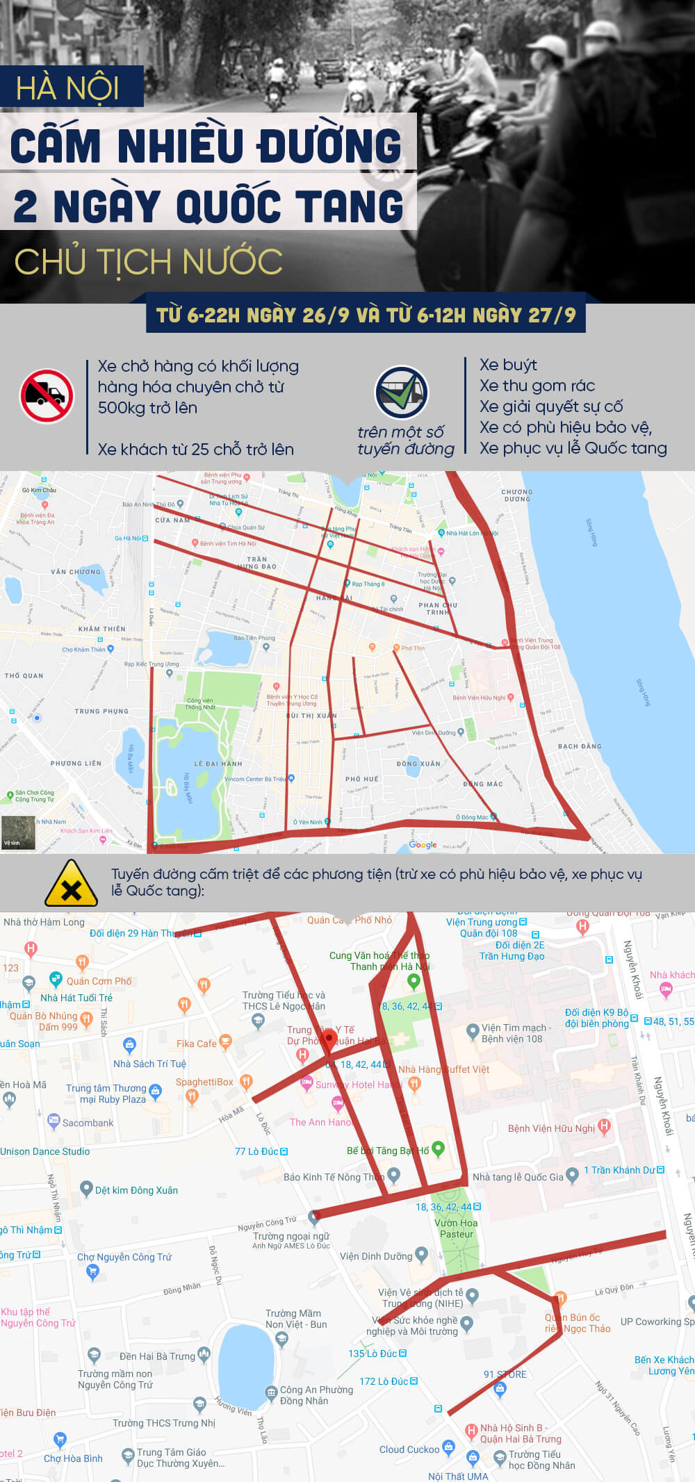 So do hon 20 tuyen pho phuc vu Quoc tang Chu tich nuoc