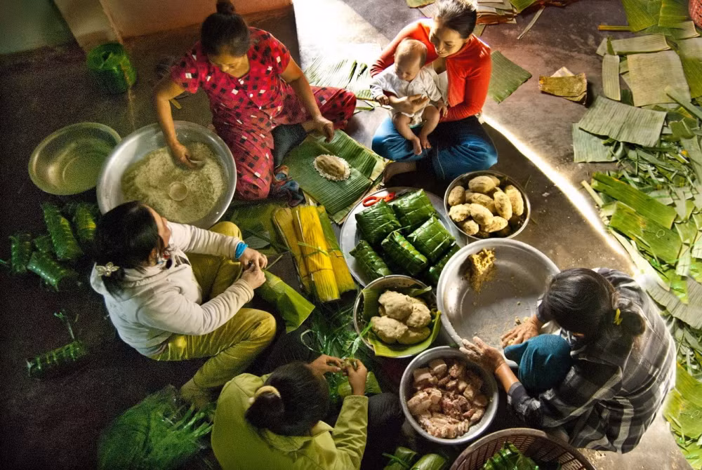 Hình ảnh quây quần ấm cúng ngày Tết này chỉ có trong tưởng tượng, có nhiều nàng dâu về quê ăn Tết nhà chồng, thì đâu có được như thế. (Ảnh minh họa).