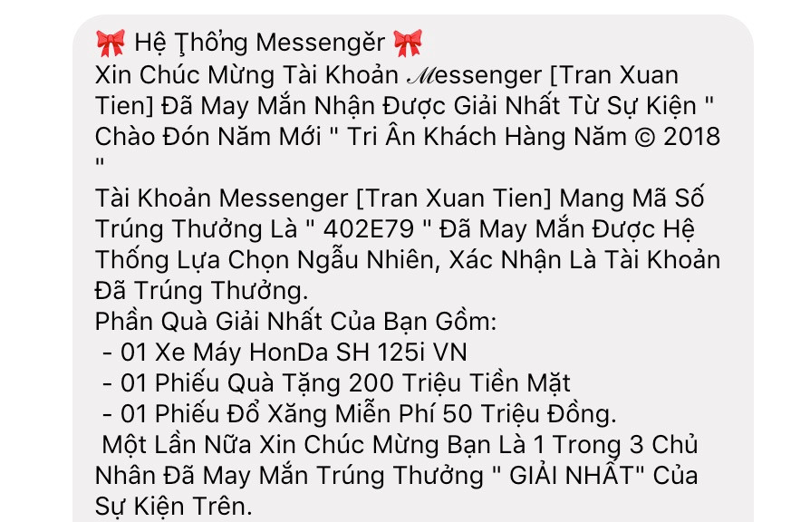Spam tin nhắn tất cả bạn chung của người bị hack tưởng chừng là cách "ngớ ngẩn" nhưng vẫn rất nhiều trường hợp người dùng mắc bẫy.