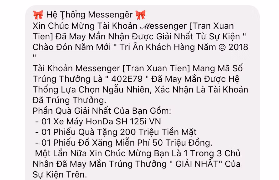Spam tin nhắn tất cả bạn chung của người bị hack tưởng chừng là cách "ngớ ngẩn" nhưng vẫn rất nhiều trường hợp người dùng mắc bẫy.