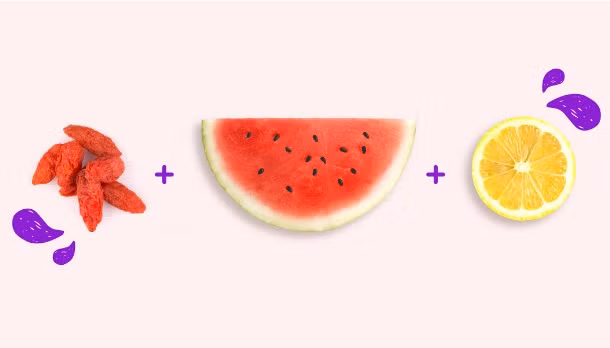 Giải độc cơ thể với quả câu kỳ tử, dưa hấu, chanh: Dưa hấu chứa một tác nhân giải độc chính gọi là glutathione. Hơn nữa, chanh cũng là một chất giải độc mạnh và có chất kháng khuẩn và kháng virus. Ngoài ra, quả câu kỳ tử là nguồn cung cấp chất chống oxy hóa, vitamin (A, B, C, và E), sắt và choline, mà gan cần cho quá trình giải độc.