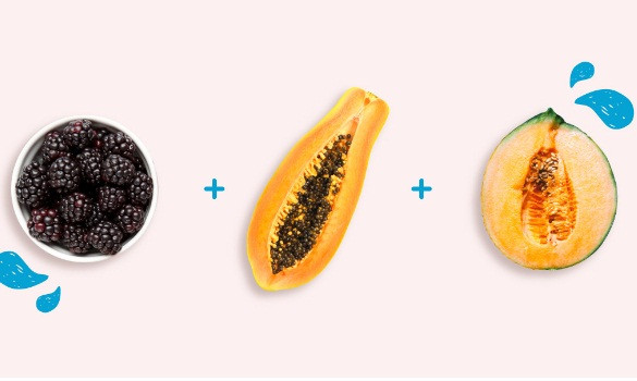 Giúp làn da đẹp rạng rỡ với quả mâm xôi đen, đu đủ, dưa lưới: Đu đủ có đầy đủ các chất chống oxy hóa và chất dinh dưỡng hỗ trợ trong quá trình sản xuất collagen, trẻ hóa làn da. Quả mâm xôi và dưa lưới cùng chứa dưỡng chất giúp làm sáng da.