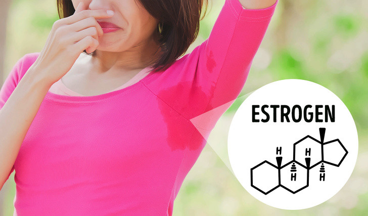 Mùi cơ thể: Thời kỳ tiền mãn kinh, nồng độ estrogen trong cơ thể giảm. Điều này khiến bạn thường cảm thấy nóng và đổ mồ hôi nhiều hơn để làm mát nhiệt độ cơ thể.