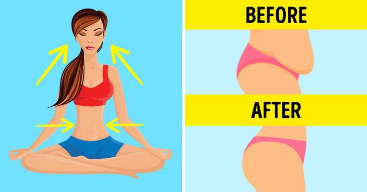 Những bài tập thở này đã được chứng minh có hiệu quả trong việc đốt cháy mỡ bụng. Tuy nhiên, bạn cần kết hợp các bài tập với chế độ ăn uống lành mạnh để nhận được kết quả như ý. Ảnh: BS.