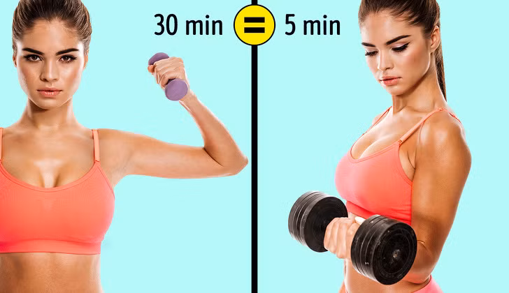 Cải thiện việc tập luyện của bạn: Nếu bạn đang tập thể dục nhưng nhận thấy nó không còn hiệu quả nữ thì hãy thử các bài tập cường độ cao hơn. Việc tập nặng hơn sẽ giúp bạn đốt cháy nhiều calo hơn.