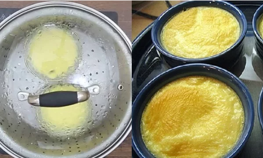  3. Trứng hấp mật ong: Món này quả thực béo ngậy và rất dễ ăn, nếu sử dụng thường xuyên bạn sẽ ‘nghiền’ lúc nào không hay đấy nhé! Chúng không hề tanh như bạn nghĩ, khi hấp chín và ăn ngay sẽ nóng hổi, bùi, ngọt ngọt. Cách làm rất đơn giản, bạn chỉ cần đập vào bát 1 – 2 quả trứng gà, thêm vào 1 thìa mật ong + 1 thìa sữa đặc (tùy chỉnh theo khẩu vị), khuấy đều rồi cho vào nồi hấp cách thủy. Thời điểm tốt nhất là vào bữa sáng và bữa, tránh ăn vào bữa tối để không bị đầy bụng, tích tụ mỡ thừa.