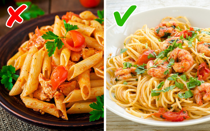 Chọn đúng loại mì ống: Các loại thực phẩm như mì ống có chỉ số glycemic thấp sẽ tốt hơn cho những người đang cố gắng giảm cân.