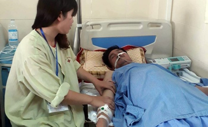 Ông V. bị ung thư đại tràng. Ảnh: H.T