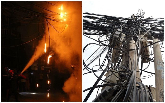 Các thiết bị làm mát như điều hòa, tủ lạnh mở tối đa công suất trong mùa hè có thể làm gia tăng các vụ cháy nổ vì chập điện. Tại nhiều khu phố, đặc sản "mạng nhện" dây điện, cáp viễn thông đan xen lẫn nhau khiến tình hình cháy nổ trở nên phức tạp.