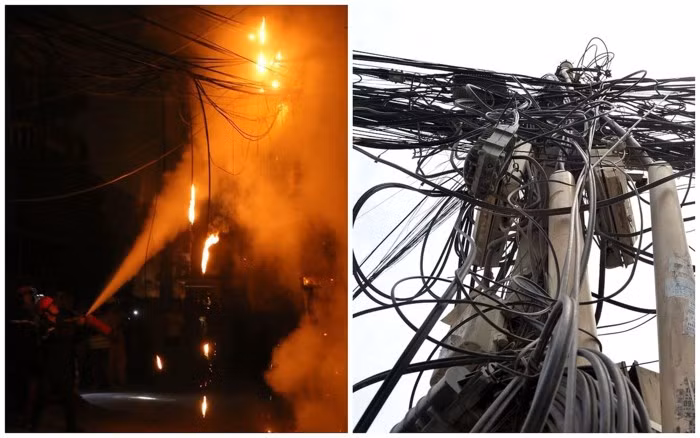 Các thiết bị làm mát như điều hòa, tủ lạnh mở tối đa công suất trong mùa hè có thể làm gia tăng các vụ cháy nổ vì chập điện. Tại nhiều khu phố, đặc sản "mạng nhện" dây điện, cáp viễn thông đan xen lẫn nhau khiến tình hình cháy nổ trở nên phức tạp.