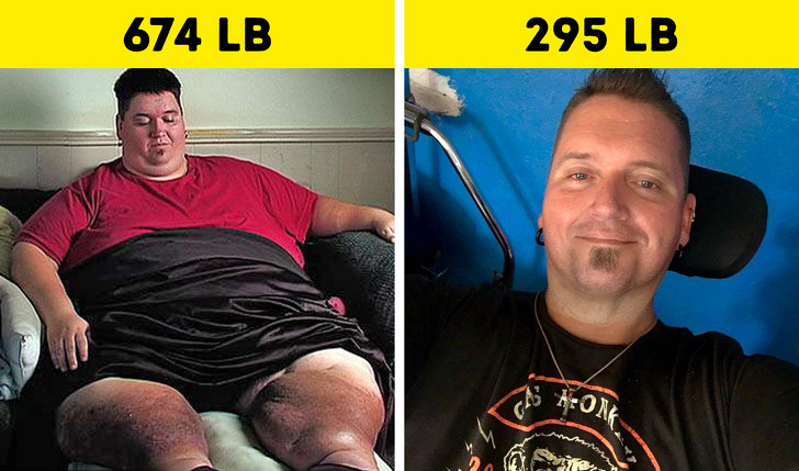 Donald Shelton giảm từ 305kg xuống còn 133kg trong 4 năm.