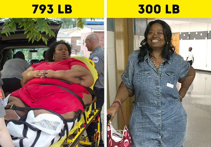 Marla McCants bị rối loạn ăn uống gây ra bởi sự căng thẳng khiến cô nặng tới gần 360kg và không thể đi lại. Vì quá lo ngại cho sức khỏe, cô đã quyết định giảm cân. Sự kiên trì đã giúp cô giảm còn 136kg.