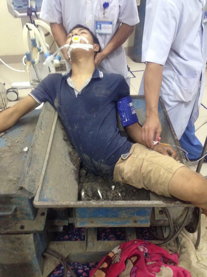 Ngày 23/6/2017, bệnh viện đa khoa Bắc Giang tiếp nhận bệnh nhân Vũ Trí Tuấn (22 tuổi ở xã Xương Lâm (Lạng Giang) bị máy làm gạch nghiền nát chân phải trong tình trạng toàn thân bệnh nhân mắc két trong máy gạch. Khi nhập viện, bệnh nhân Vũ Trí Tuấn đang trong tình trạng sốc, mất máu nặng, dập nát toàn bộ chân bên phải tới sát xương chậu.