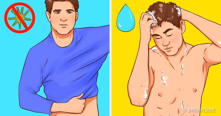 Hãy tắm vòi sen và gội đầu sau khi đi bộ. Điều này sẽ giúp bạn loại bỏ bụi, phấn hoa và vi khuẩn.